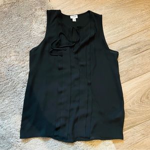 J.Crew Factory Black Sleeveless Blouse Size XS